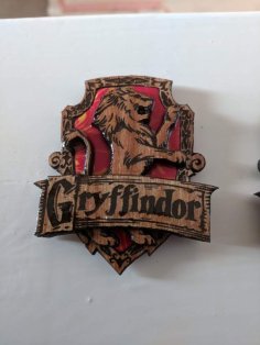 Laser Cut Gryffindor Badge