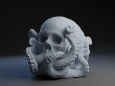 Octo Skull 3D Printer Model