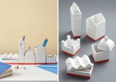 Desk Organizer : Town 3D Printer Model