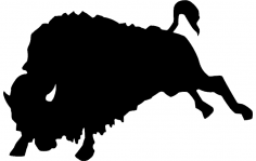 Fichier dxf de silhouette de taureau
