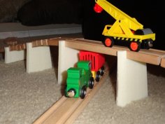 Toy Train Bridge Supports 3D Printer Model