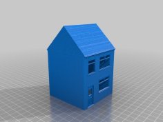 OO Gauge Terrace House 3D Printer Model