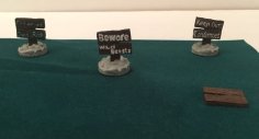 Miniature Halloween/RPG Signs 3D Printer Model