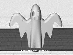 Ghost (hollow) – Print In White, Natural Or Glow-in-the-Dark PLA 3D Printer Model