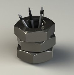 Nuts! Pencil-Holder 3D Printer Model