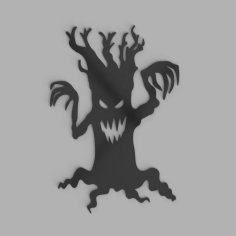 Spooky Tree Wall Art 3D Printer Model