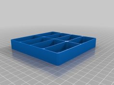 8 & 12 Compartment Draws For Small Items Organizer By Cruzher 3D Printer Model