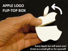 Apple Logo Flip-top Box 3D Printer Model