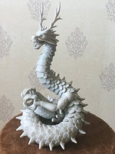 Lung Oriental Articulated Dragon 3D Printer Model