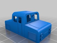 German Battery Locomotive At TT Scale 3D Printer Model