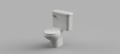 Dollhouse Toilet 1/24 3D Printer Model