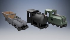 HO Scale – Fireless Industrial Locomotives 3D Printer Model