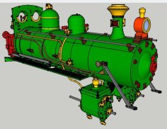 Nueva Locomotora Baldwin “La Robla”, Caldera 3D Printer Model