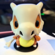 Cubone Pop Figure Base 3D Printer Model