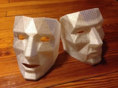 Low Polygon Mask Easy Breathing 3D Printer Model