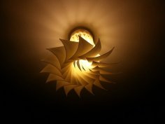 Turbine Inspired Lamp Shade 3D Printer Model