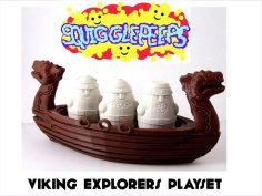 Squigglepeeps: Viking Explorers Playset 3D Printer Model