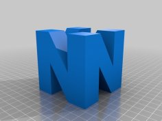 N64 Logo 3D Printer Model