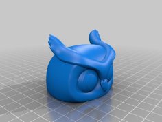 WINTER OWL JAR- PRINT IN PLACE- FREE SUPPORTS 3D Printer Model