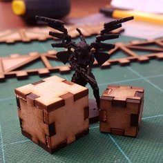 Laser Cut Crates For 28mm Games SVG File