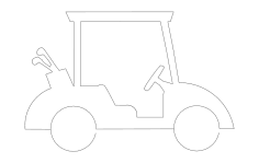 Wózek golfowy plik dxf
