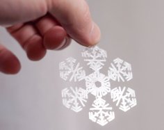 Snowflake For Christmas Tree 3D Printer Model