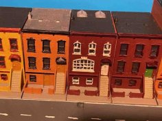 Urban Building 21 – Town House (z-scale) 3D Printer Model