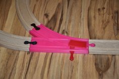 Turnout Train 45 Degrees – For Ikea Railway 3D Printer Model