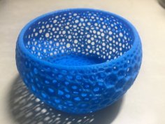 Bowl-shaped Mesh Basket 3D Printer Model