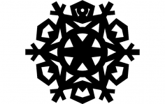 Design Snowflake 8 dxf-Datei