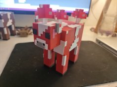 Minecraft Mooshroom 3D Printer Model