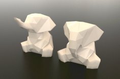 Low Poly Elephants 3D Printer Model