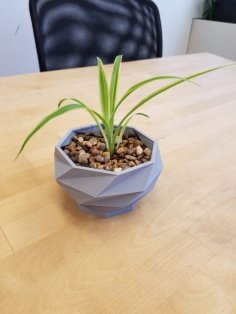 Geometric Planter With Separate Drainage Base 3D Printer Model