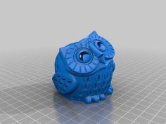 Owl Tealight 3D Printer Model