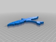 Flexi Dragon – Articulate Anything Remix 3D Printer Model