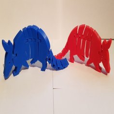 Flexi Armadillo (& Stencil) 3D Printer Model