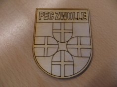 Laser Cut PEC Zwolle Logo