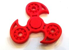 Fidget Tri Spinner Remix With Printed Bearing 3D Printer Model