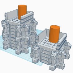 Stackable Sci-Fi Guard Tower 3D Printer Model