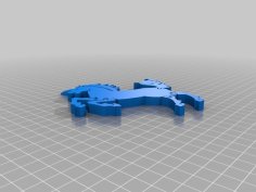 Flexi Unicorn 3D Printer Model