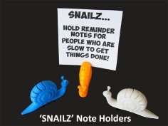 SNAILZ… Note Holders For People Who Are Slow To Get Things Done! 3D Printer Model