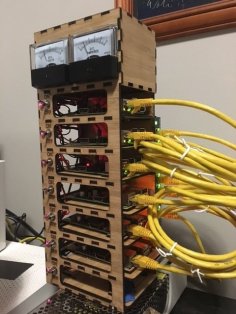 Laser Cut Raspberry Pi Cluster