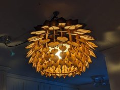 Laser Cut Pinecone Lamp