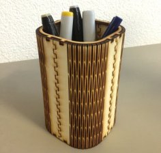 Laser Cut FlexiRoast Wooden Pen Stand