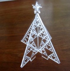 Laser Cut Acrylic Sierpinski Triangle