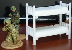 28mm Barracks Bunk Beds 3D Printer Model