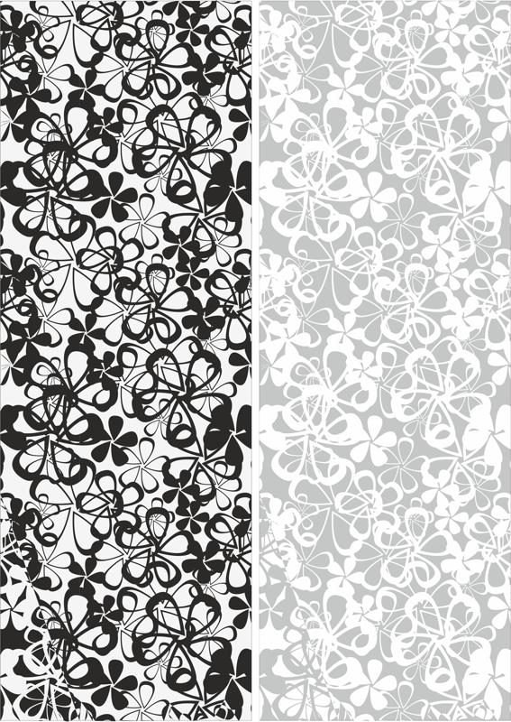 원활한 꽃 샌드 블라스트 패턴