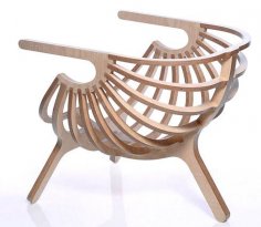 kreslo-rakushka Elegancki plan krzesła dla CNC