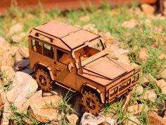 Laser Cut Wooden Land Rover Toy, Land Rover 4×4 Jeep 3D Puzzle