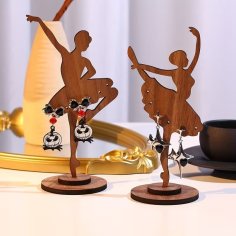 Laser Cut Ballerina Jewelry Holder Display Stand